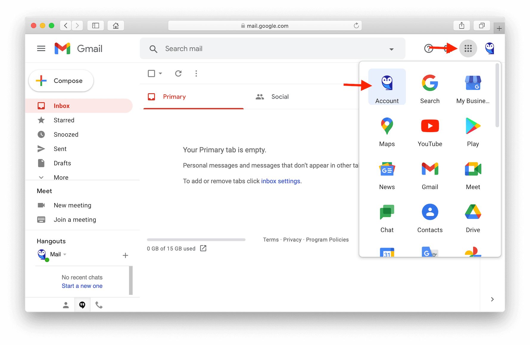 Login to your Gmail account and go to the account settings