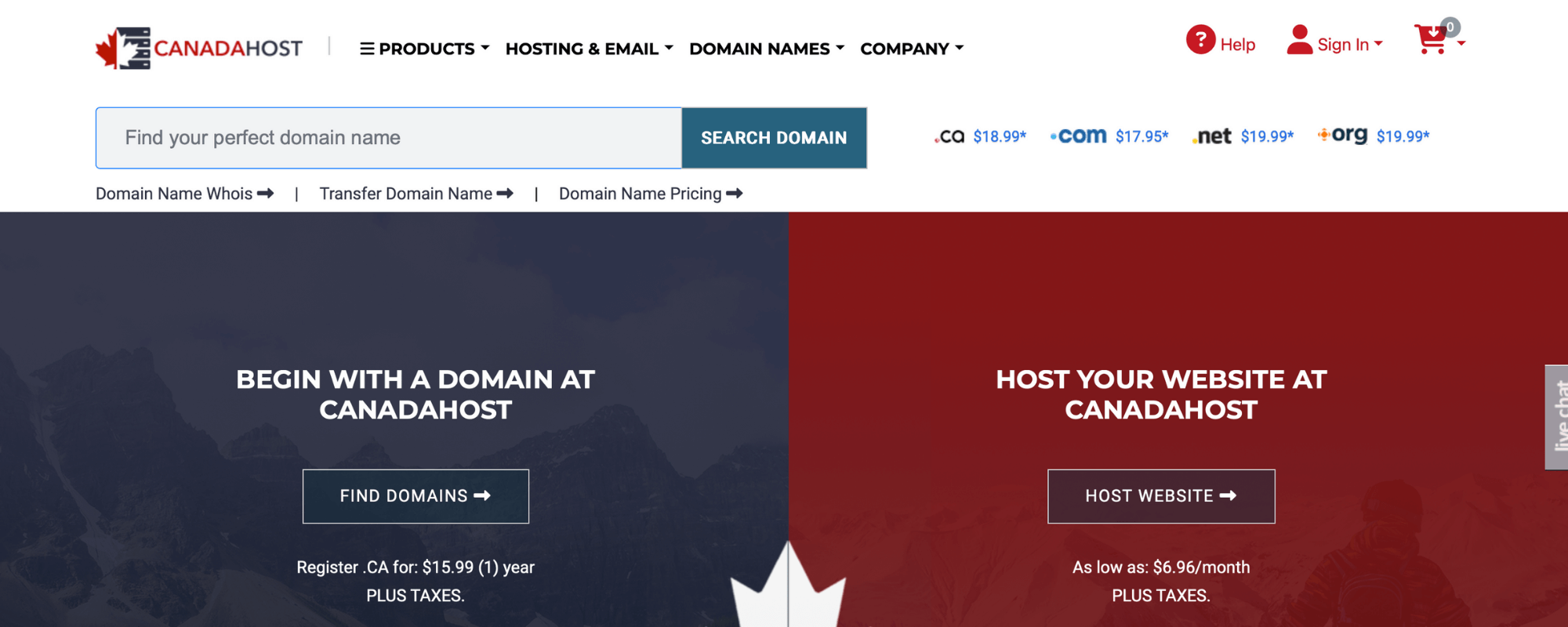 Hosting Services in Canada – Top 5 – Canada Host