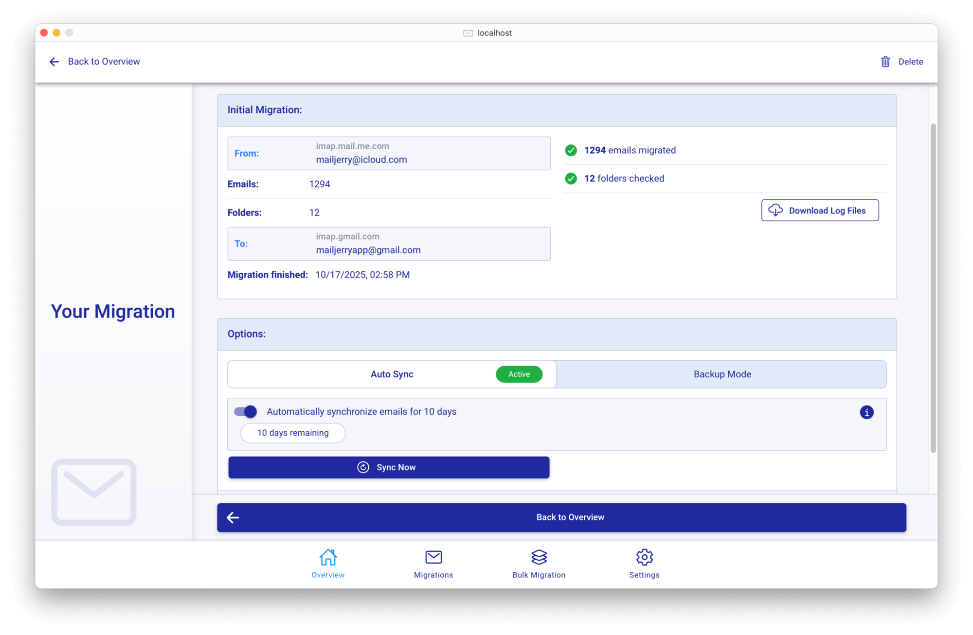 iCloud to Gmail Migration: Auto Delta Migration