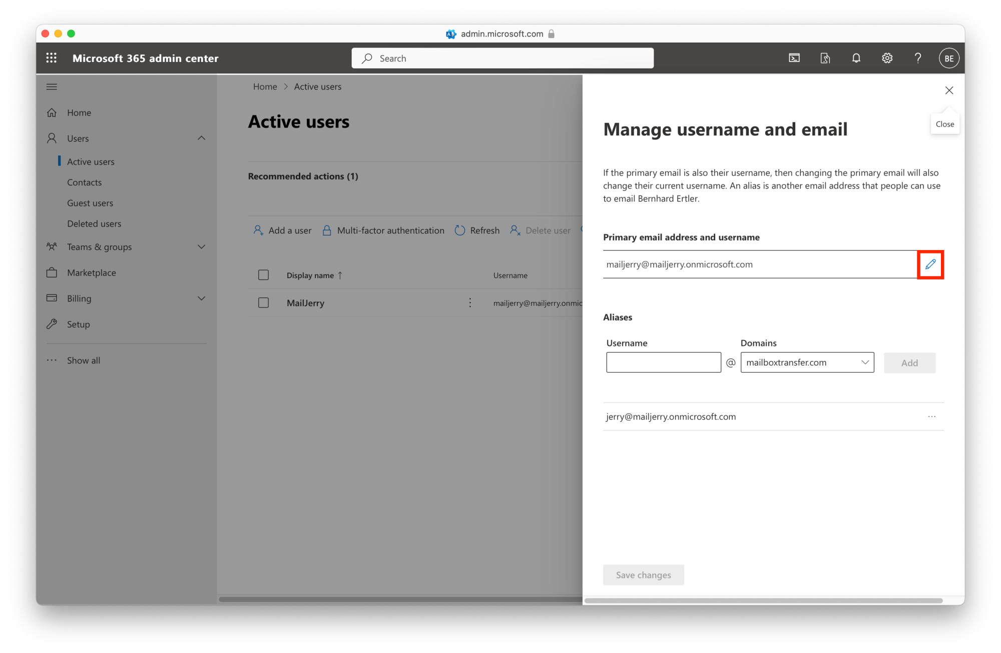 Migrate from GoDaddy to Office 365: Manage Username