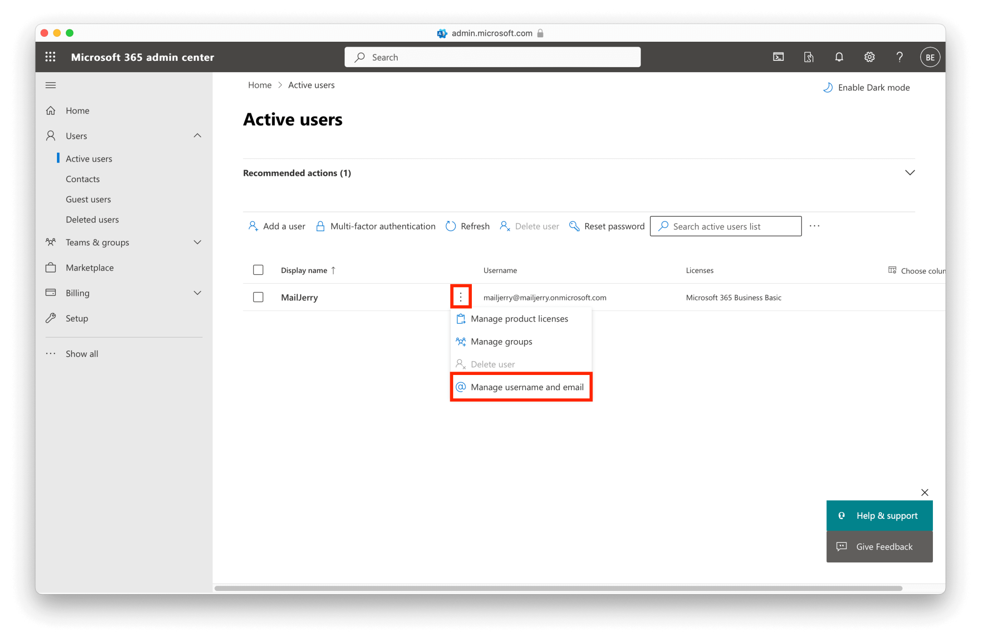 Migrate from GoDaddy to Office 365: Manage Username and Email