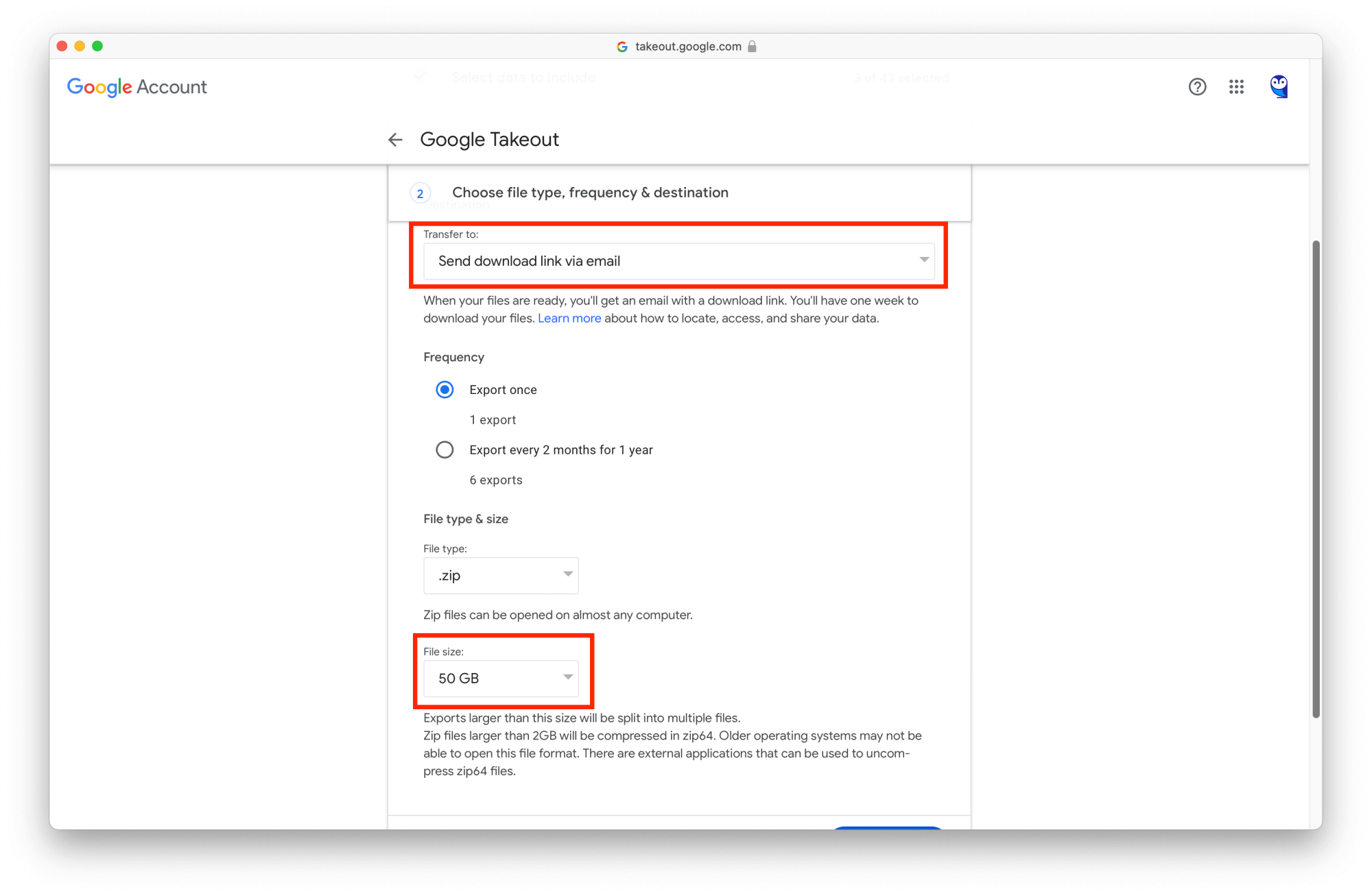 Migrate G Suite to Office 365: Export Google Drive files – Step 03